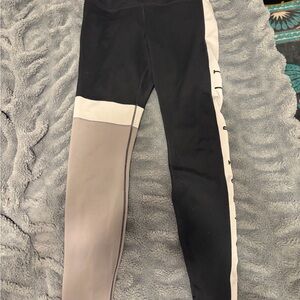 Nike Black and Gray Women's Leggings